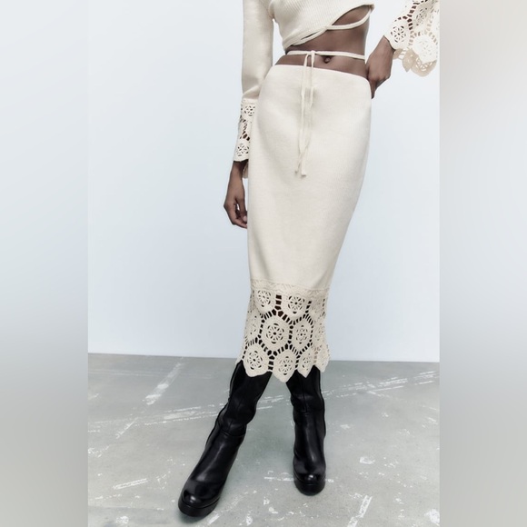 Zara Crochet Midi Skirt‎ - Picture 11 of 17